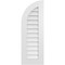 Ekena Millwork Quarter Round Top Left Surface Mount PVC Gable Vent w/ 3-1/2"W x 1"P Standard Frame, 14"W x 40"H GVPQL14X4001SN - alternate 1